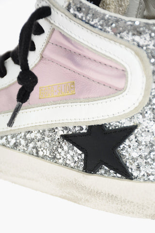Leather Glittered Sneakers