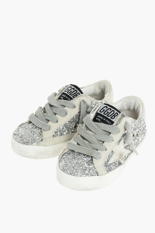 Leather Glittered Sneakers