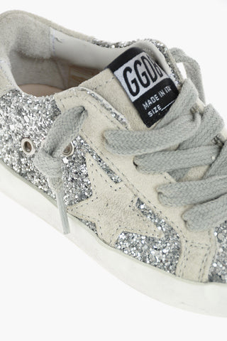 Leather Glittered Sneakers