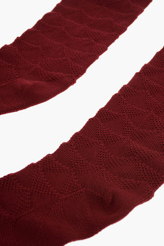Virgin Wool Embroidered Socks