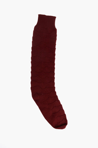 Virgin Wool Embroidered Socks