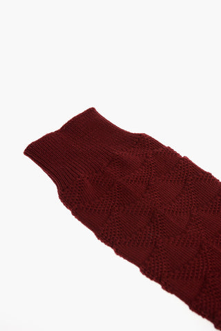 Virgin Wool Embroidered Socks