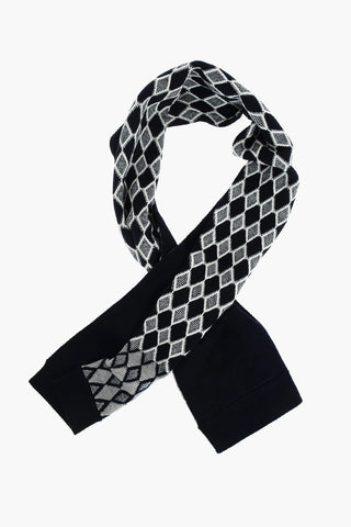 Wool and Cotton Embroidered Scarf
