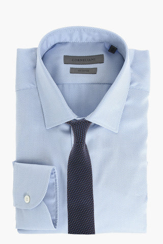 camicia pin point collo francese