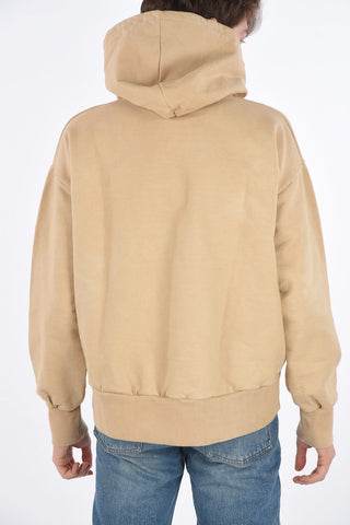 Felpa hoodie con dettaglio zip