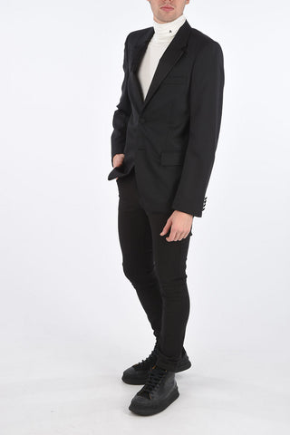 Back Split Tuxedo Blazer