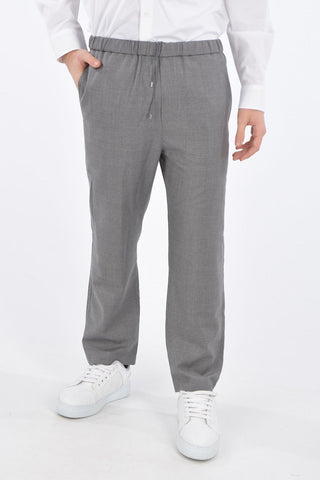 Virgin Wool Drawstring Pants