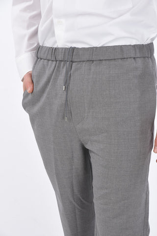 Virgin Wool Drawstring Pants