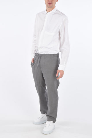 Virgin Wool Drawstring Pants