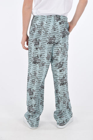 SIlk Pants WALLPAPER with KUNST KAPITAL Print