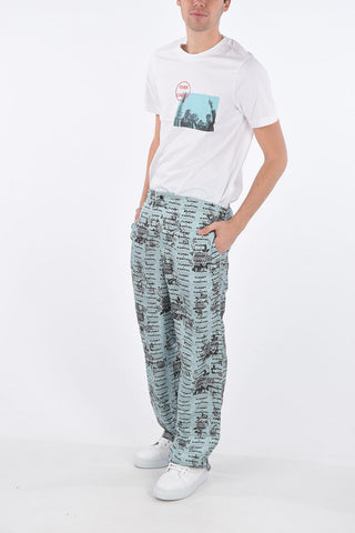 SIlk Pants WALLPAPER with KUNST KAPITAL Print