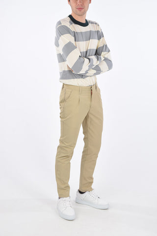 cotton blend mid rise Chino Pants