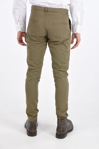 cotton FUNZIONALE double pleat trousers