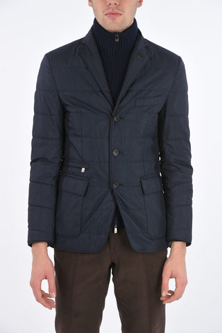 ID Blazer Imbottito con Dettagli in Maglia Removibili