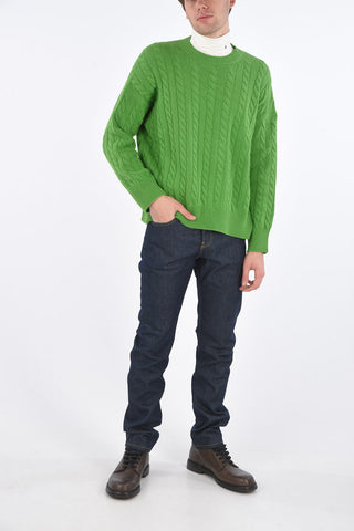 wool cable knit sweater