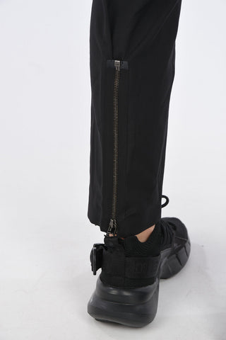 Virgin Wool Pants with Ankle Zip