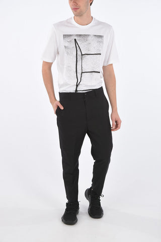 Virgin Wool Pants with Ankle Zip