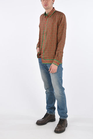 TENNIS CLUB silk classic collar shirt