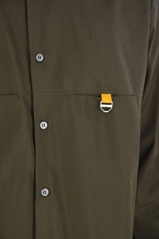 Camicia in Cotone con 2 Taschini a Filo con Bottone Interno