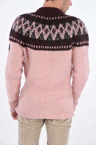 Cable Knit Oversized Crew-neck Sweater