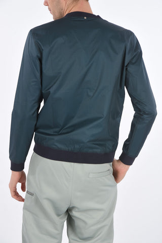 Nylon V-neck Sweatshirt
