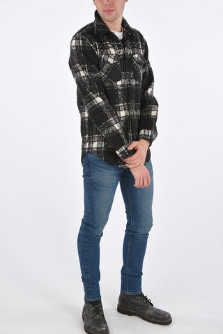 cheked oversized overshirt