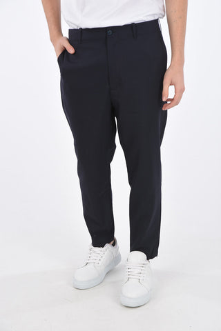 Pantalone Drop Crotch in Lana Vergine
