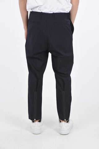 Pantalone Drop Crotch in Lana Vergine