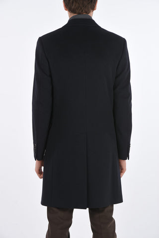 3 Buttons Cashmere Coat with Flap Pockets
