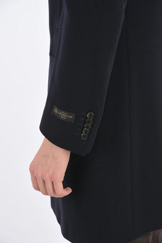 3 Buttons Cashmere Coat with Flap Pockets