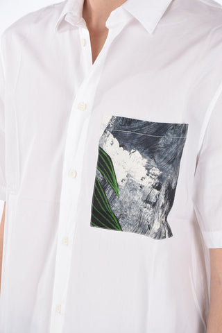 Shirt with Printed Breast Pocket
