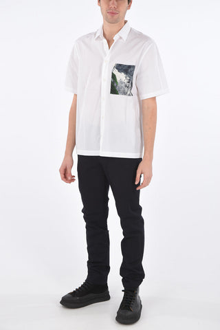 Shirt with Printed Breast Pocket