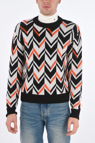 wool blend crew-neck sweater