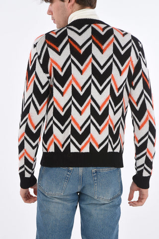 wool blend crew-neck sweater