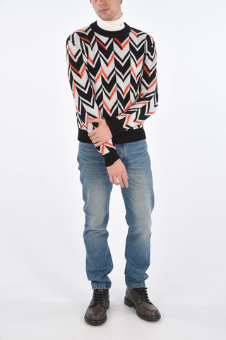 wool blend crew-neck sweater