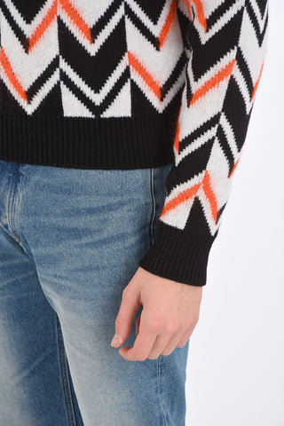 wool blend crew-neck sweater