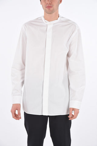Camicia Lunga con Colletto Coreano