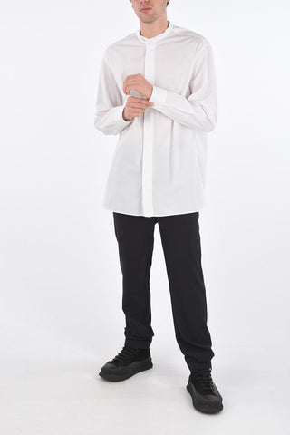 Camicia Lunga con Colletto Coreano