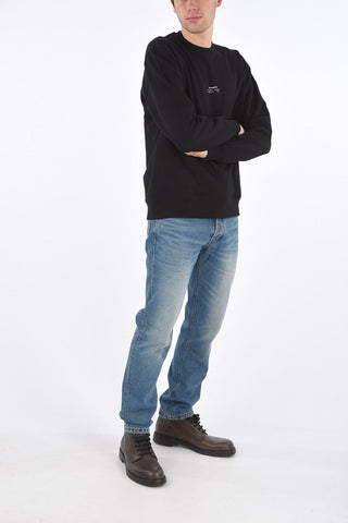 cotton crew-neck sweatshirt