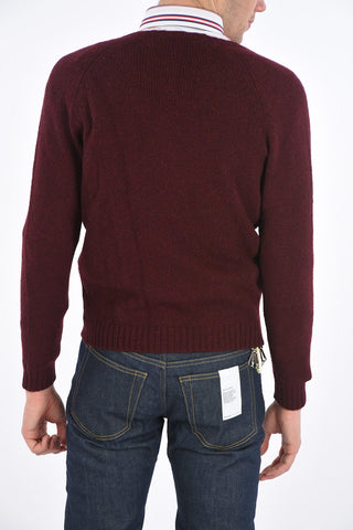 wool v-neck sweater