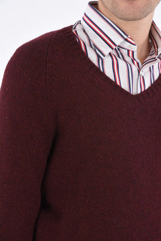 wool v-neck sweater