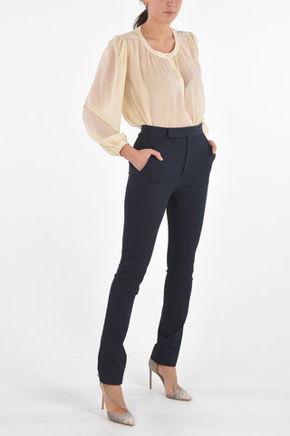 4 Pockets Skinny Fit Pants with Hidden Fastening