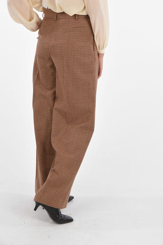 Houndstooth Single Pleated Pants