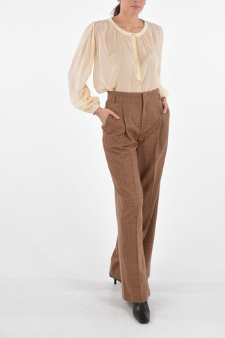 Houndstooth Single Pleated Pants