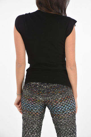 Sleeveless Sweater with Jewel Detail