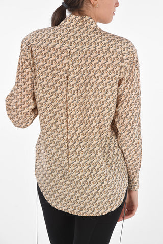 Unicorn Printed Silk JULIETTE Shirt