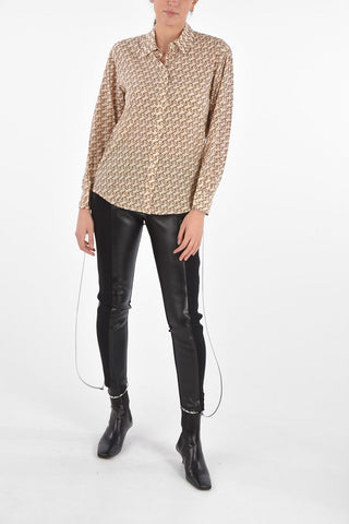 Unicorn Printed Silk JULIETTE Shirt