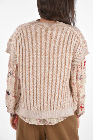 Kable Knit Boxy Vest