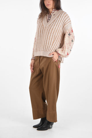 Kable Knit Boxy Vest