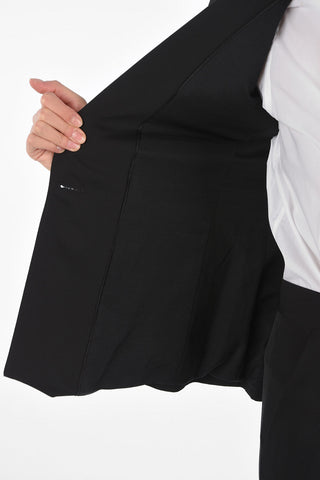 Double-breasted Blazer with Flush Pockets and Back Split